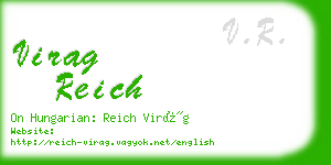 virag reich business card